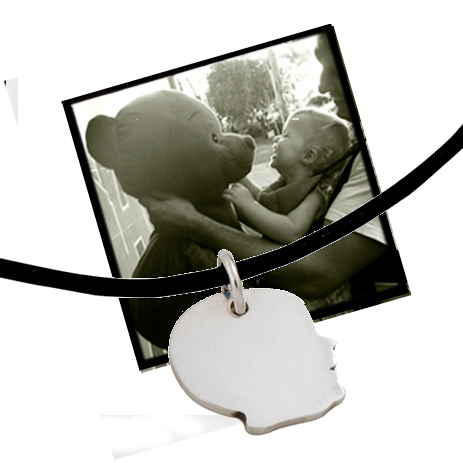 Sihouette Pendant, Personalised Jewellery - Click Image to Close